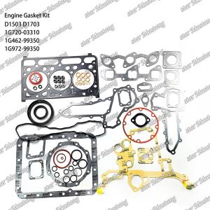 China D1503 D1703 Full Gasket Set Metal 1G720-03310 1G462-99350 1G972-99350 Suitable For Kubota factory