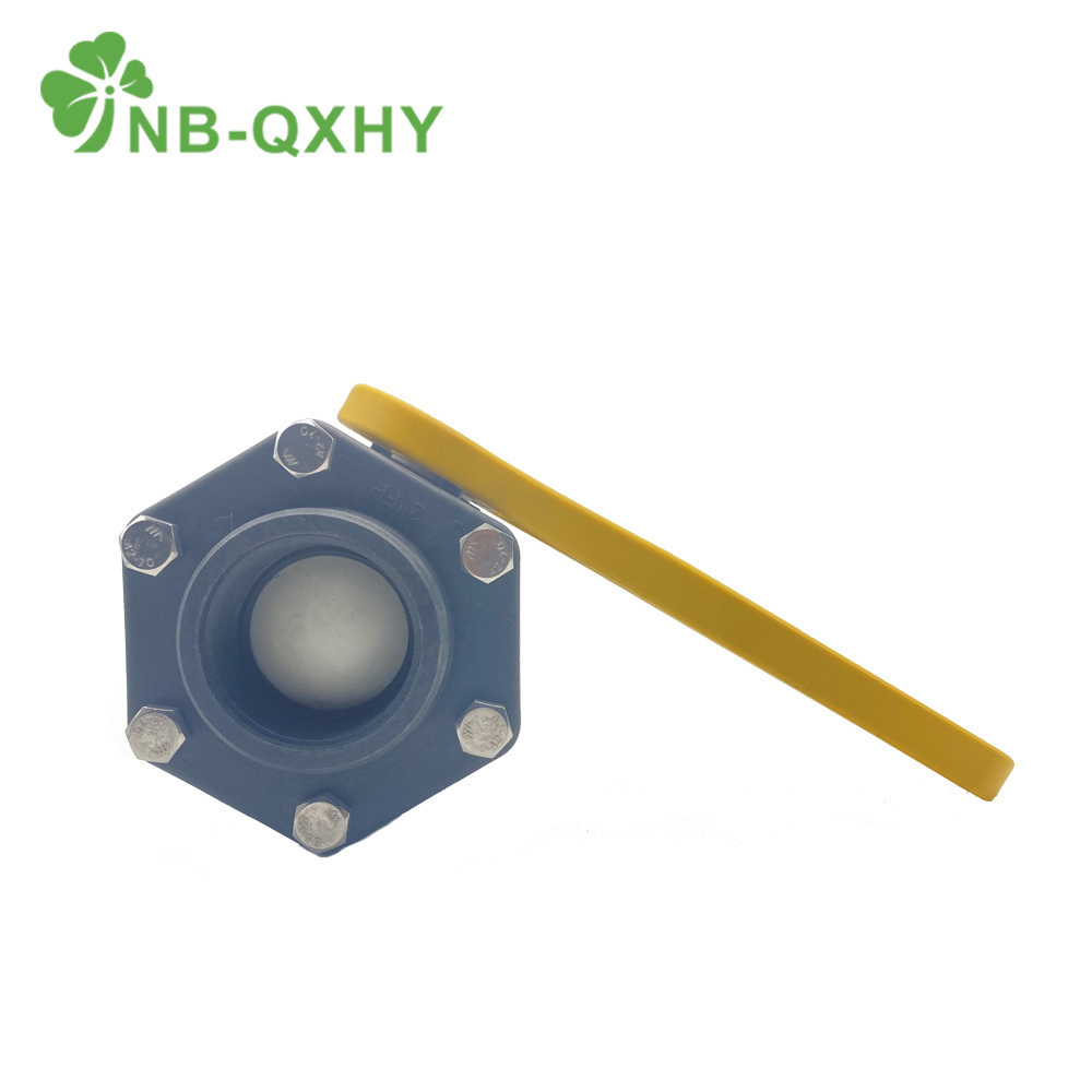 OEM Plastic Polypropylene 2&quot; 4&quot; Manifold Bolted Clamp Ball Valve
