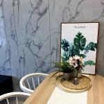Home Bathroom Decorative Waterproof SPC PVC Shower Wall Panel Solid Marble