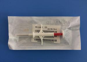 China 2.12*12mm Pet ID Microchip With Implant Syringe 134.2khz Injectable Transponders factory
