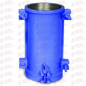 China 160x320mm Concrete Test Cylinder Molds , Split Cylindrical Mould For Concrete factory