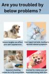 Double-Sided Self-Cleaning Pet Grooming Comb – Orange, White, Purple | 18.5115CM