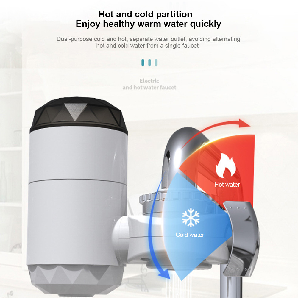 3000W Electric Instant Heating Water Faucet automatic hot water tap ABS Material