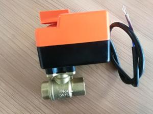 China Water Proof 2 Way / 3 Way Fcu Motorized Valve , Fan Coil Unit Components factory