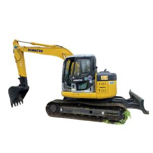China PC128US Used Komatsu Excavator Japan Operating Weight 13 Ton With Dozer Blade factory