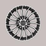17 Inch Custom Made Aftermarket Mag Wheels Black Finishing