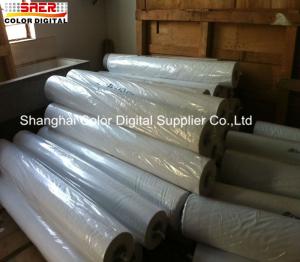 China Warp Knitted Digital Printing Fabric 50m Length 110GSM Weight For Indoor / Outdoor Advertisement factory