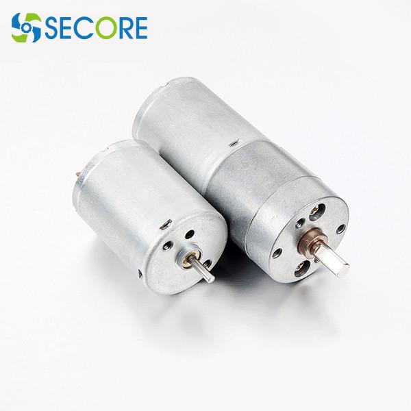 Metallic Miniature DC Gearmotor Sweeper Shredder 25mm Brushed DC Motor With