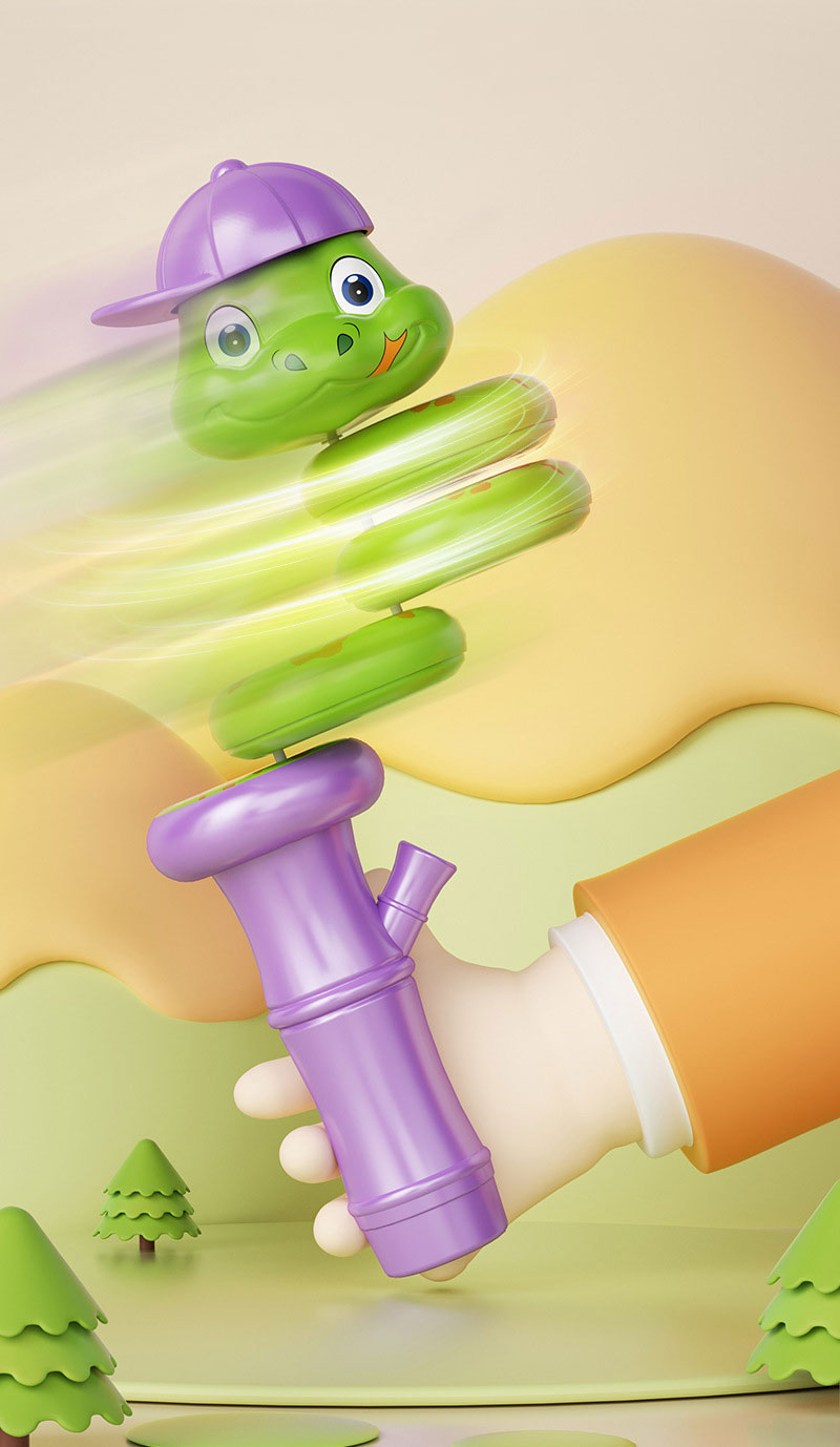Puzzle Creative Whistle Twisted Toy for Boys and Girls Unisex Age Range 2-4 Years