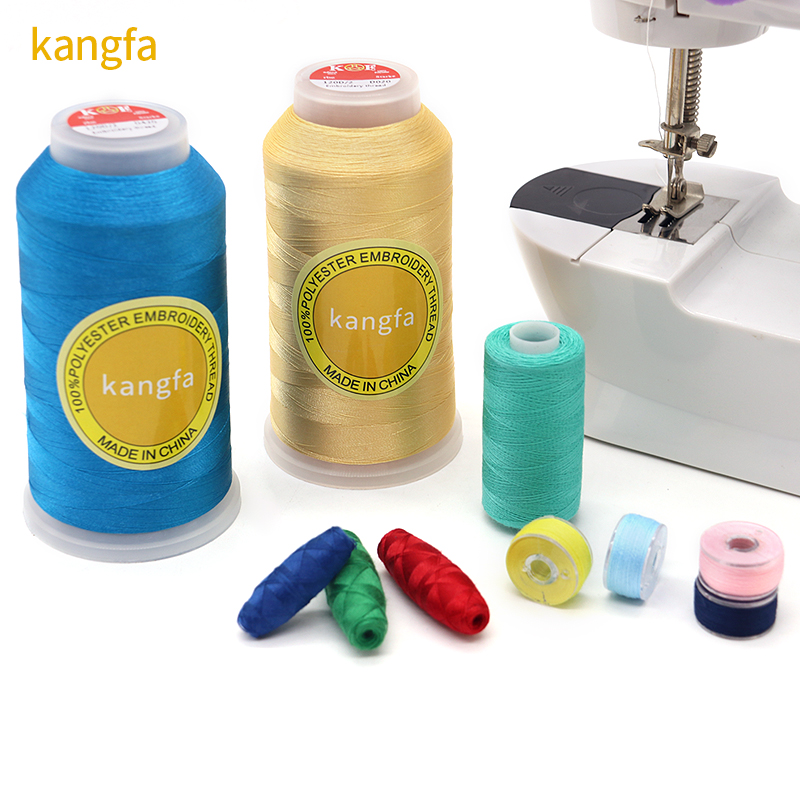 150D/2 100% Polyester Embroidery Thread for Machine 5000m Weight 160g in Mixed Colors