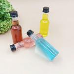 Custom 200Ml Transparent Round Empty Plastic Liquor Wine Whisky Vodka Tequila