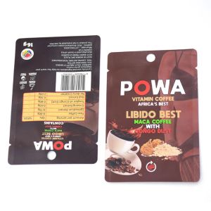 China Matte Three Side Sealed Food Bags Pack With Round Hole Aluminum Foil Waterproof Sealing Plastic Pouch factory