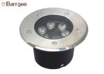 6pcs 1w 6w Led Underground Lamp Stainless Steel Face Ip67 With Round Shape