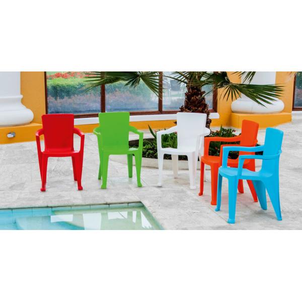 China Hot Cold Runner Plastic Injection Mould For Armless Chair Simple Structure factory