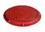 Heavy Duty Cast Iron Manhole Cover Round Style For Construction Road Facility