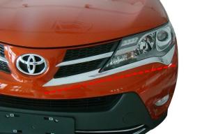 China Durable Chrome Headlight Bezels for Toyota RAV4 2013 , Head Lamp Lower Garnish factory