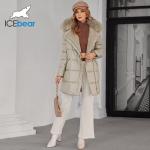 Multiple Pockets Luxurious Mid Length Down / Cotton Jacket Featuring Real Fox