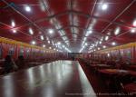 Aluminium Frame Large Wedding Tents Red Roof Beautiful Lining