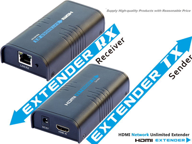 HDMI extender over lan (HDMI Extender over cat6), IP Extender ZY-HD373