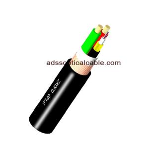 China 6 Core OPLC Hybrid Fiber Optic Cable , Composite Low Voltage Outdoor Cable G652D factory