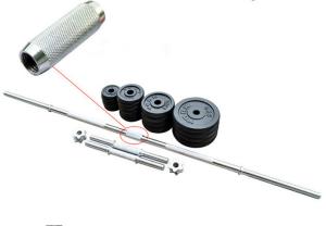 China high quality 50kg grey hammerton painting barbell and dumbbell set factory