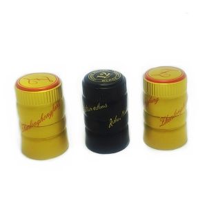 China Spirit Bottle Tops Sealing Whisky Bottle Caps Black Gold Color 33mmx53mm SGS on sale
