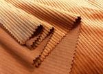 Polyester Corduroy Upholstery Fabric Ochre Color Fashionable 230GSM Weight