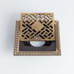 Antique Anti Odor Brass Bathroom Floor Drain Strainer 120*120mm