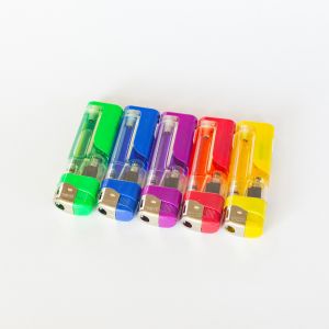 Refillable Electronic Candle Lighter With Colorful Gas And White LED Lamp