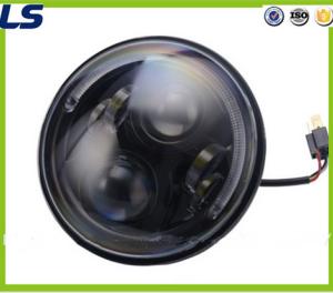 China Hamburger 7 Inch LED Round Head Light with Ring for Jeep Wrangler factory