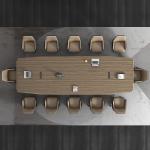 Office Furniture Room Office Conference Table Mdf Modern Office Oem Wood Veneer