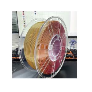 China PLA Tri-Color Red Blue Gold 3D Printer Filament Silk PLA With 100% Bubble Free factory