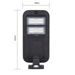 Smart Integrated Solar Street Light 100W Slim ABS Body Radar Sensor 30° Beam