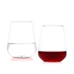 18oz Stemless Wine Tumbler , Stemless Water Glasses Great Visual Appearance