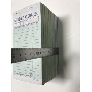 CT-G7000 Black Ink Printing US Guest Check with Customized Number of Lines