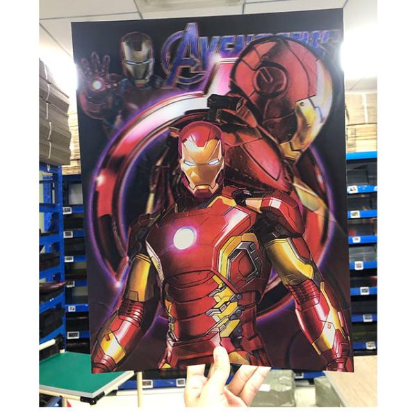 Eco Friendly 3D Lenticular Poster Wall Art Flip Marvel Comics The Avengers 12" X