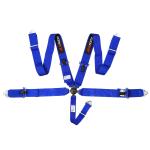 Nylon Sports Style Racing Seat Belt Bule Three Inch Width For Automotive Safety