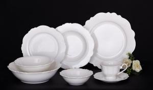 China white new bone china dinner plate/12/20/30pieces dinnerware sets with gif box/CHINA, PORCELAIN from guangxi factory