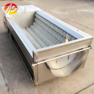 China Potato and Ginger Peeling Brush Machine 1450*880*760mm Used for Vegetable Seafood factory