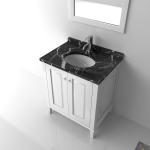Floor standing black Wooden Bathroom Cabinets / bath furniture sets
