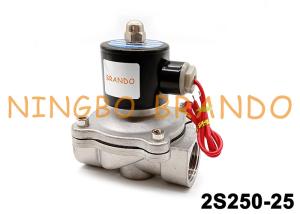 China AC220V 24VDC SUW-25 2S250-25 1'' Water Air Electromagnetic Valve factory