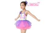 MiDee Dance Costume Ballet Tutu Dress Camisole Sequins Tiered Tulle Skirt