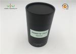 Custom Printed Black Color Cardboard Cylinder Tubes , Deodorant Paper Tube