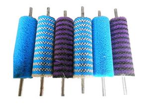 China Glass Washing Machine Cylindrial Brush Roller Nylon Cleaning Brush Rollers factory