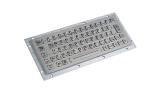 64 Keys Stainless Steel Backlit Usb Keyboard , Industrial Metal Keyboard With