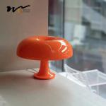 Acrylic Orange Mushroom Lamp Indoor Work Light E27 Switch Control