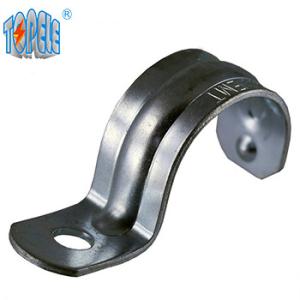 China 1 Inch Emt Mini Conduit Strap Zinc Plated Steel factory