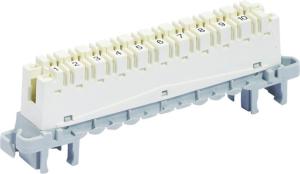 China High Band Strip CAT5E Krone Module 10 Pair Terminal Block Back / Profile Mount YH6468506100 factory
