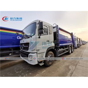 LHD Dongfeng 6X4 20CBM Rear Loader Garbage Compactor Truck