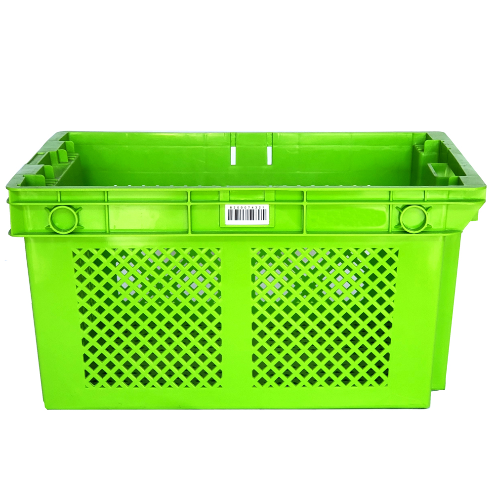 Plastic Mesh Crates Stackable Turnover Crates For Fruits And Vegetables 485x360x290mm